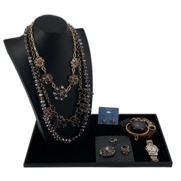 Vintage and Modern Rhinestone Jewelry w Marc Jacobs/Vera Wang/Guess/Michael Kors - Picture 1 of 5